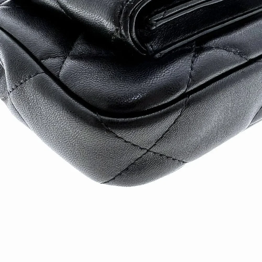Chanel 19 Chain Clutch Lambskin Coco Black Gold Hardware Silver Hardware Handbag - Picture 6 of 11